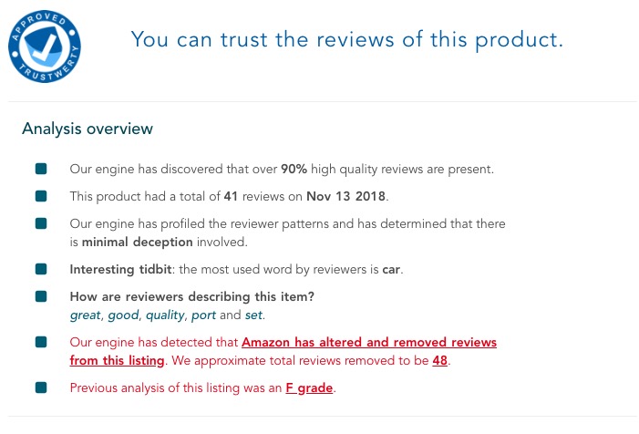 如何分辨出亚马逊上哪些产品可能存在虚假评论 亚马逊刷单 Fakespot会告诉你真相 晨飞